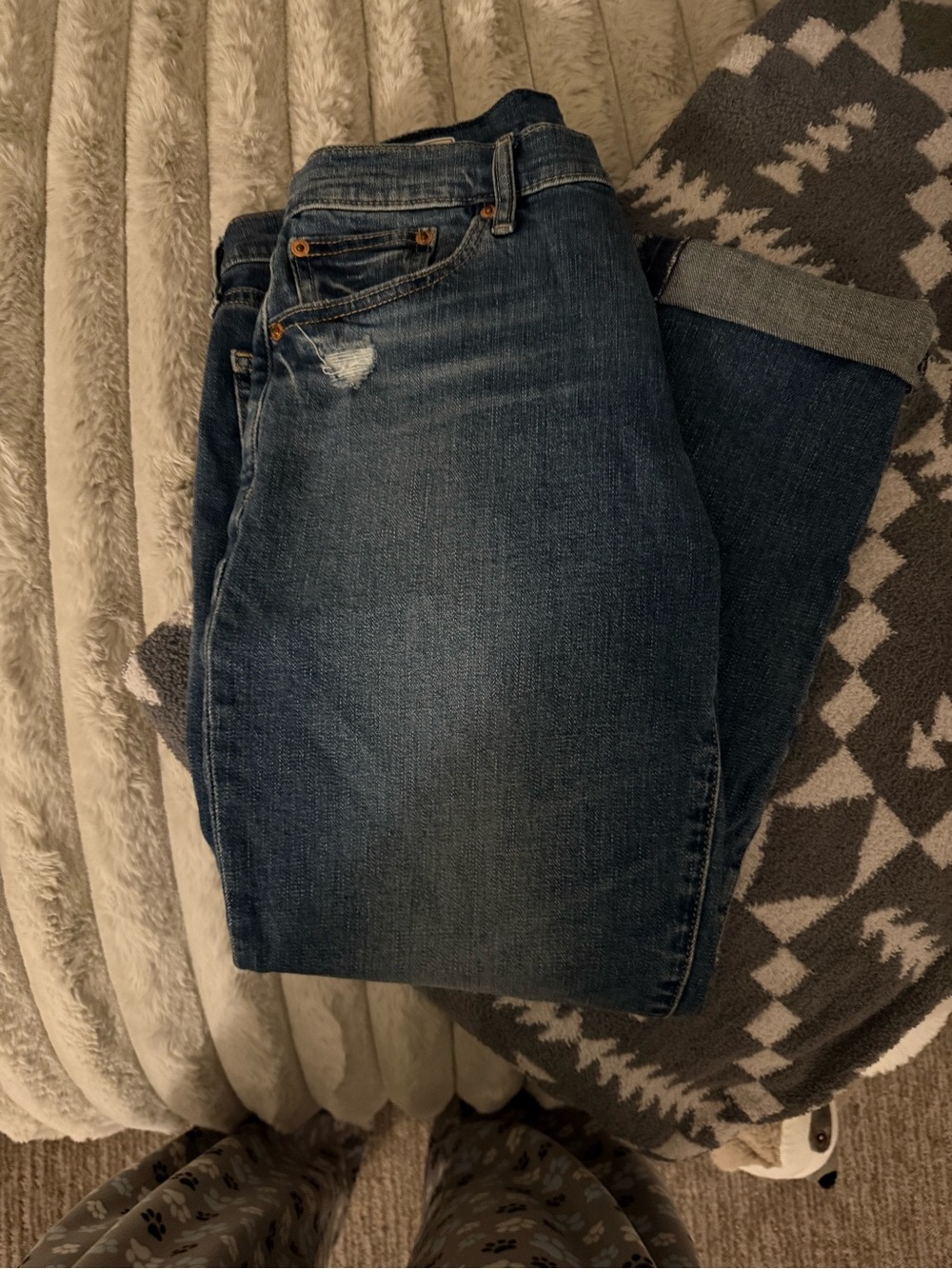 GAP Dark Blue Cropped Women's Jeans